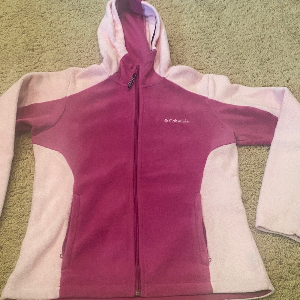 Columbia Two-Tone Pink Fleece Jacket